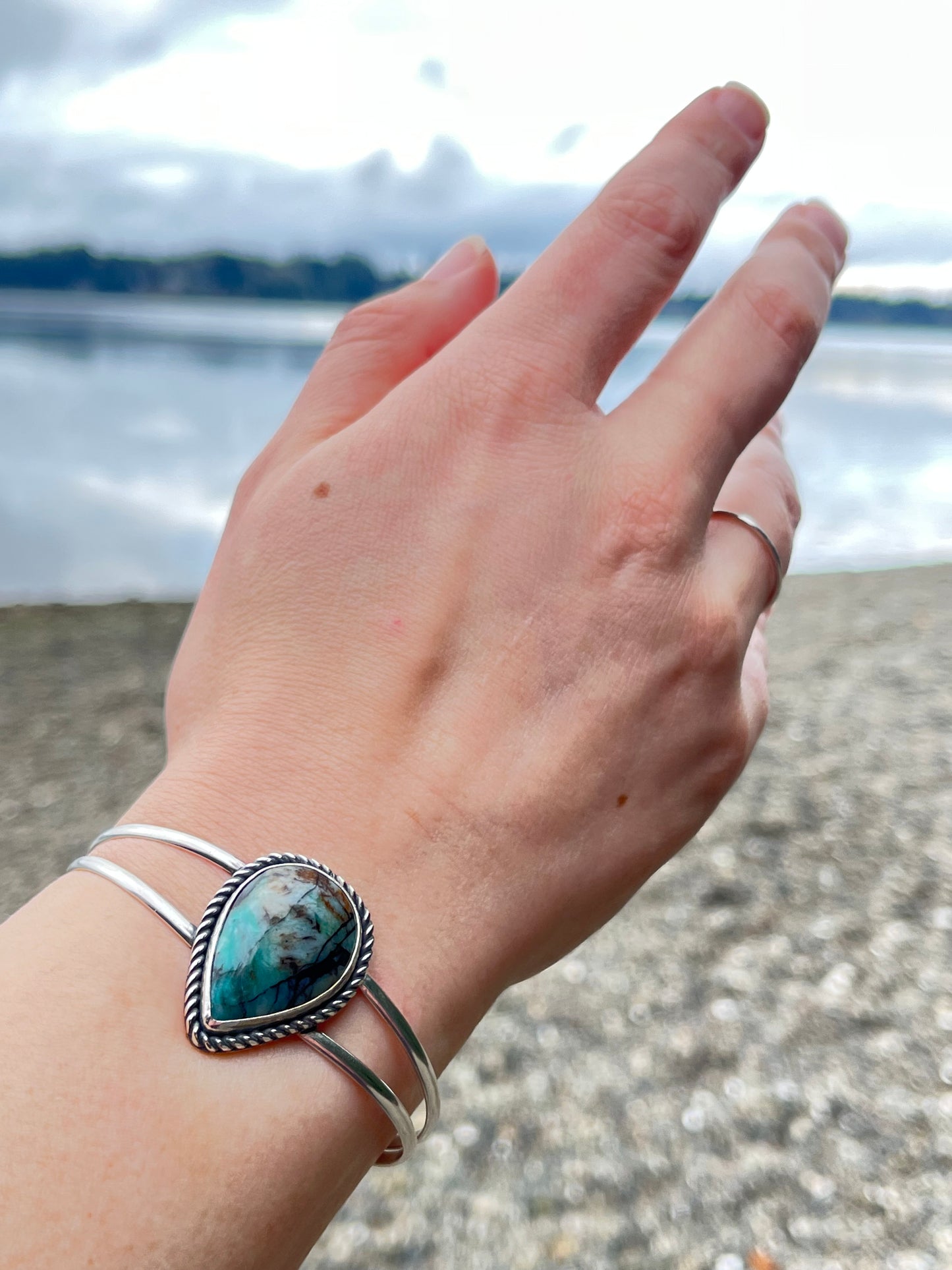Rainbow Buffalo cuff