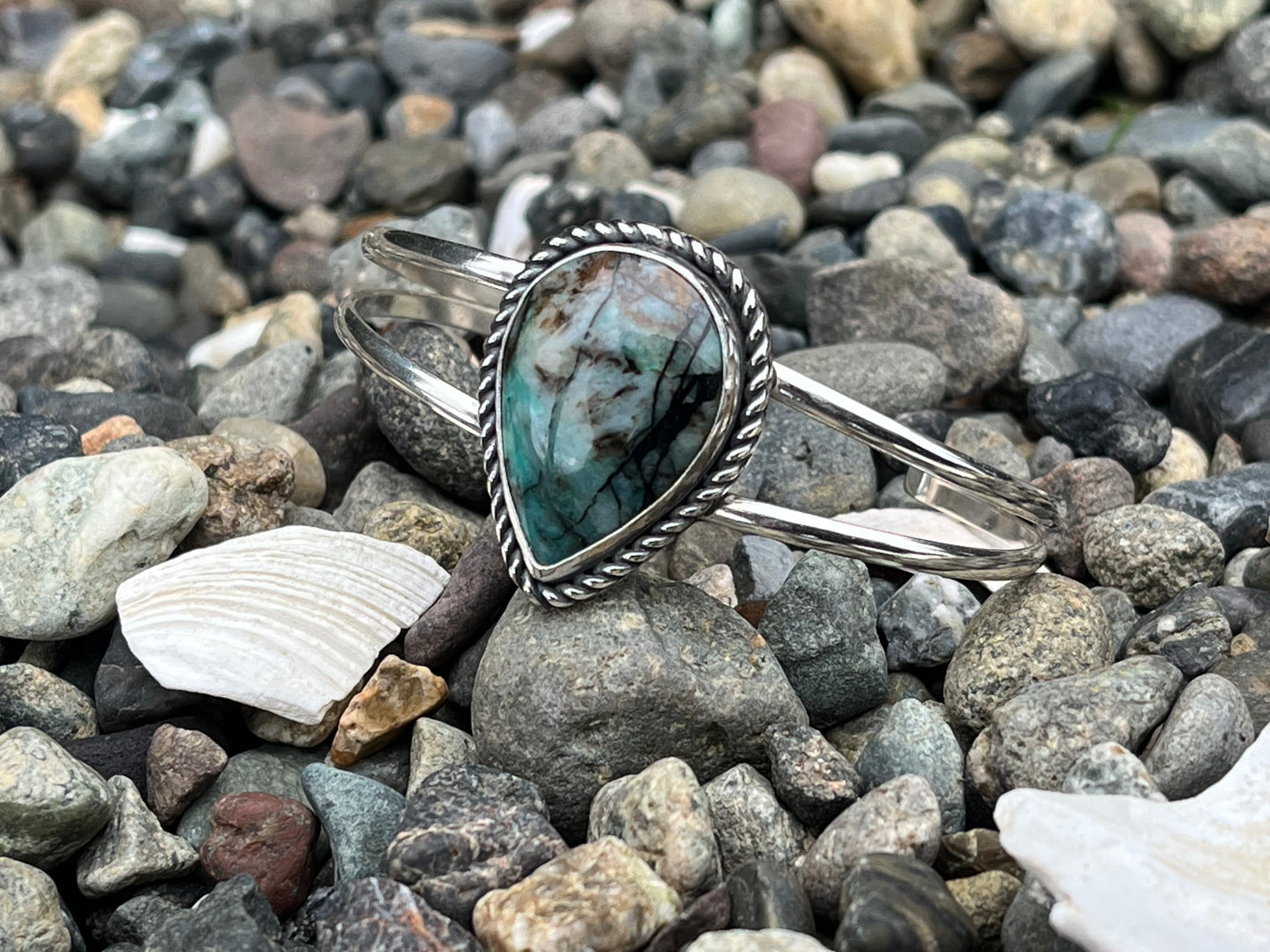 Rainbow Buffalo cuff