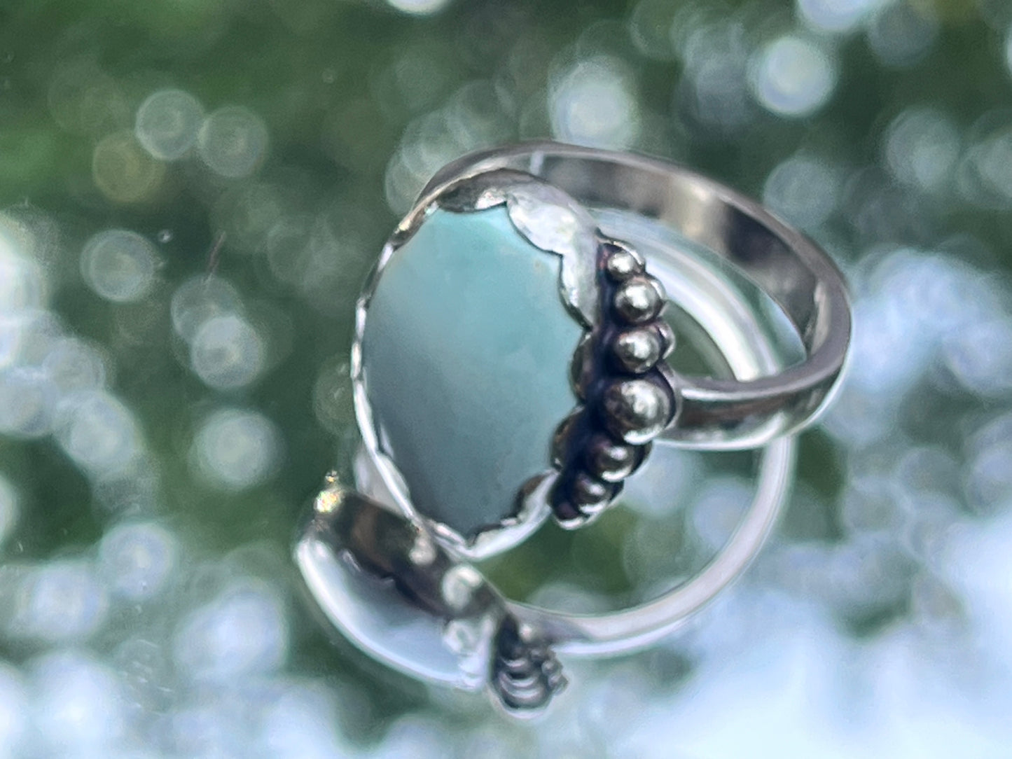 Caramel Mountain Variscite Ring in Sterling Silver Size 10.2