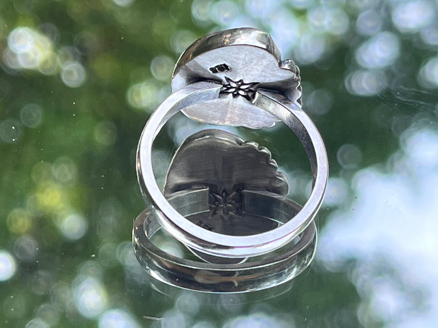 Caramel Mountain Variscite Ring in Sterling Silver Size 10.2
